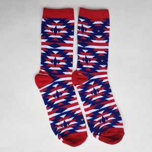 💋4/$20 New Red, White & Blue Aztec Socks